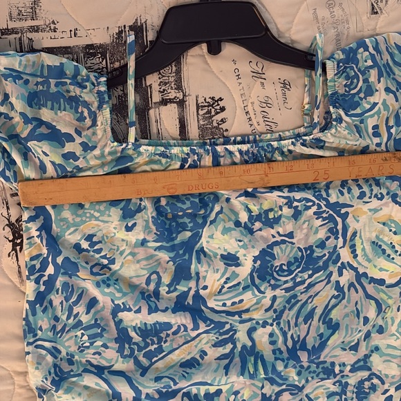 NWOT LILLY PULITZER knit dress XL colorful w/ruffle bottom & sleeves $129 - Picture 10 of 11